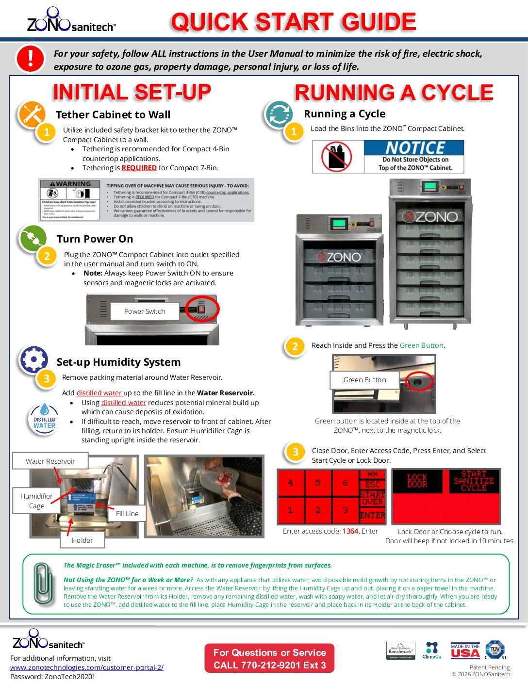 ZONO Ozone Disinfecting & Sanitizing Cabinets & Carts